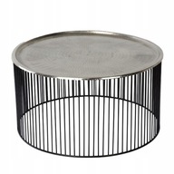 Stolik srebrno-czarny Thai Natura metal