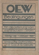 Broszura OEW A.G.Gleiwitz Gliwice 1931