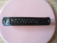 Spinka do wosów skórkowa plecionka-warkocz