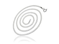 SREBRNY ŁAŃCUSZEK PANCERKA 1.3MM 60CM