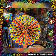 Wachlarz z Ghany we wzory kente