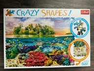 Puzzle 600 elementów. Crazy Shapes! Tropikalna wyspa Trefl
