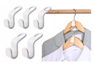 ORGANIZER HAK NA WIESZAKI UBRANIA HACZYKI DO SZAFY UCHWYT UNIWERSALNY 5 szt