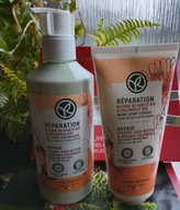 ZESTAW Mleczko do ciała 390 ml +kremowy żel 200ml Masło karite & Nagietek