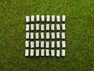 Cegiełki gipsowe odlew kamień polny forma 02b