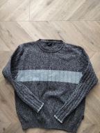 Sweter męski młodzieżowy S idealny mięsisty gruby bawełna logowany