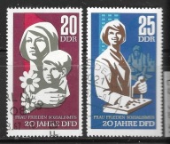 Znaczki Pocztowe Niemcy DDR Kasowane..1256-57..1967 r