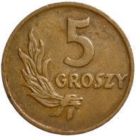 5 gr groszy 1949 brąz