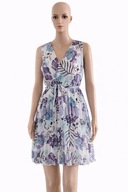 Elegancka Kolorowa Sukienka Plisowana Kopertowa Oversize – Idealna na Lato