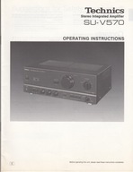 INSTRUKCJA OBSŁUGI WZMACNIACZ TECHNICS SU-V570