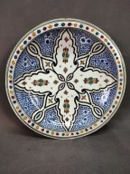 Piękny wielki ceramiczny talerz wschodni - średnica 35 cm.