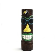 Wazon tiki retro 25 cm Wazon dekoracyjny w stylu tropical vintage egzotyka