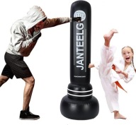 WOREK BOKSERSKI DZIECIĘCY STOJĄCY 180 CM NADMUCHIWANY CZARNY