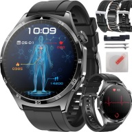 SMARTWATCH ZEGAREK EKG CIŚNIENIOMIERZ GLUKOZA KALIBRACJA AMOLED MENU POLSKI