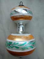 BOMBKA PRL - PODWOJNA KULA , WISIOR , JAK BALWAN , 9CM , 1SZT UNIKAT