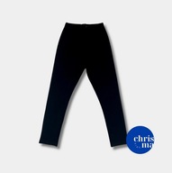 Chrisma – czarne legginsy prążkowane dla dziewczynki, rozmiar 104 4 lata