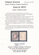 1860 Polska nr 1 za łót 10 kop Fi 1bb stempel 162 Radomsk atest Korszeń