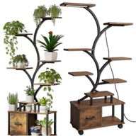 KWIETNIK Stojący Regał na Rośliny LAMPY LED do UPRAWY Roślin +KÓŁKA +SZAFKA