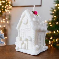 Świeca DEKORACYJNA Domek z Piernika SOJOWA Prezent Naturalna Upominek