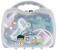 ZESTAW LEKARSKI DLA DZIECI MAŁY DOKTOR WALIZKA STETOSKOP Z DŹWIĘKIEM