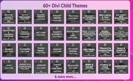 60 (+) Child Theme Premium Divi ET Elegant Themes