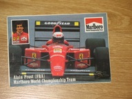 MARLBORO BOLID FORMUŁA1 MISTRZOSTWO ŚWIATA ALAIN PROST oryginalna naklejka