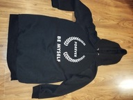 Długa czarna bluza damska XL