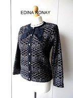 EDINA RONAY CIEPŁA BLUZECZKA WIZYTOWA SREBRNA NITKA M