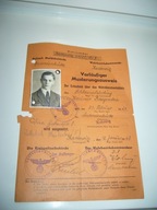 NIEMIECKI DOKUMENT POZWOLENIE WSTĘPNE KATTOWITZ KATOWICE 1943 R ŚLĄSK