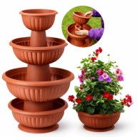 DONICZKA OGRODOWA DONICA DUŻA WYSOKA KWIETNIK DO KWIATÓW NA BALKON 45 CM