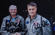 MACIEJ WISŁAWSKI I KRZYSZTOF HOŁOWCZYC - zdęcie z autografami