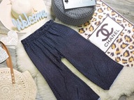 Name It - spodnie kuloty granat , groszki r 152