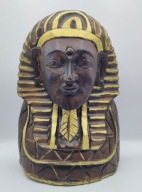 EGIPT - popiersie Tutenchamon - rzeźba z DREWNA