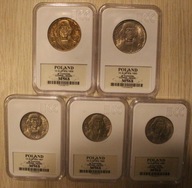 MIKOŁAJ KOPERNIK - KOMPLET 10 zł 1959, 1965, 1967, 1968 i 1969 rok GCN MS68