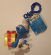 SMERF - CANDY CONTAINER - Z PRZYWIESZKĄ, ORYGINALNA METKA - ŁADNY