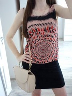 SUKIENKA GISEL LETNIA KRÓTKA MINI AZTEC CZARNA 36 S