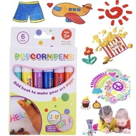 MAGICZNE MAZAKI KILOROWE DŁUGOPISY PISAKI ROSNĄCE WYPUKŁE ZESTAW 3D