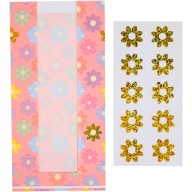 TOREBKI PAPIEROWE NA CUKIERKI SŁODYCZE NAKLEJKI 10 SZT