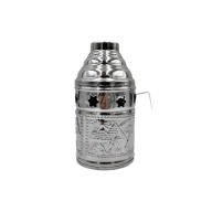 Komin Wiatrochron do Fajki Wodnej Shishy Sziszy Hookah | Silver M03 Rozm.M