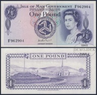 BNE - ISLE OF MAN 1 Funt 1972 F 962904 # P29d # UNC