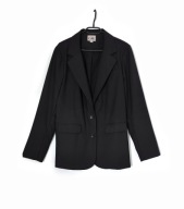 Marynarka Oversize Klasyczna Biurowa Czarna Calli. |R. 44/XXL