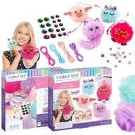 Zestaw do Tworzenia Własnych Puchatych Breloczków Kreatywna Zabawa