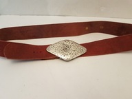 ITALY PASEK SKÓRKOWY SKÓRZANY GRUBY ORYGINALNY