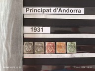 Znaczki Andory 1931 nr 1/5 kl Andora2
