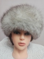 czapka futrzana z naturalnego lisa 54/56