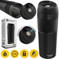 KUBEK TERMICZNY TERMOS PODRÓŻNY NA NAPOJE POJEMNY SZCZELNY ANTYPOŚLIZGOWY