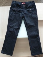 Spodnie jeans czarne używane 40 niski stan