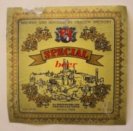 ETYKIETA - BROWAR KRAKÓW - SPECIAL beer - PASTERYZOWANE - CRACOW BREWERY