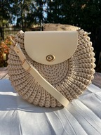 Torebka oreo ręcznie wykonana na szydełku. Na prezent