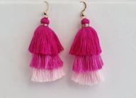 DUŻE WISZĄCE KOLCZYKI BOHO CHWOSTY